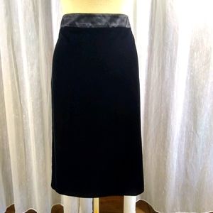 JS collections size 12 black velvet skirt